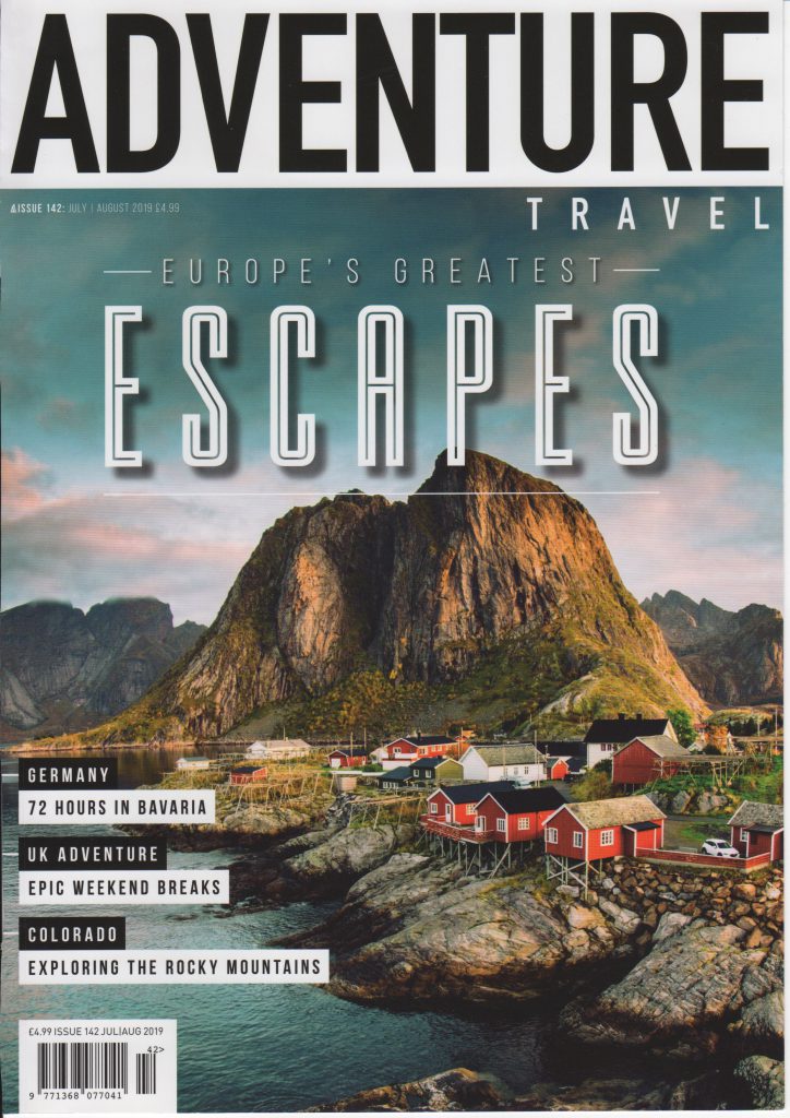 Adventure Travel cover cutting for Matt Ray adventure writer and photographer