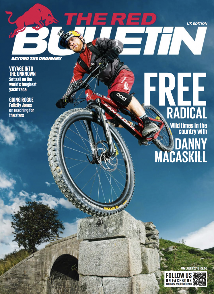 The Red Bulletin cover cutting for Matt Ray adventure writer and photographer