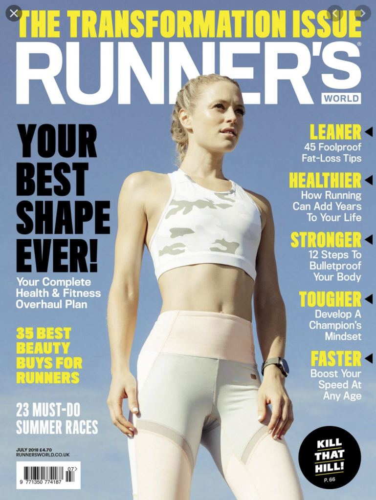 Runners World cover cutting for Matt Ray adventure writer and photographer